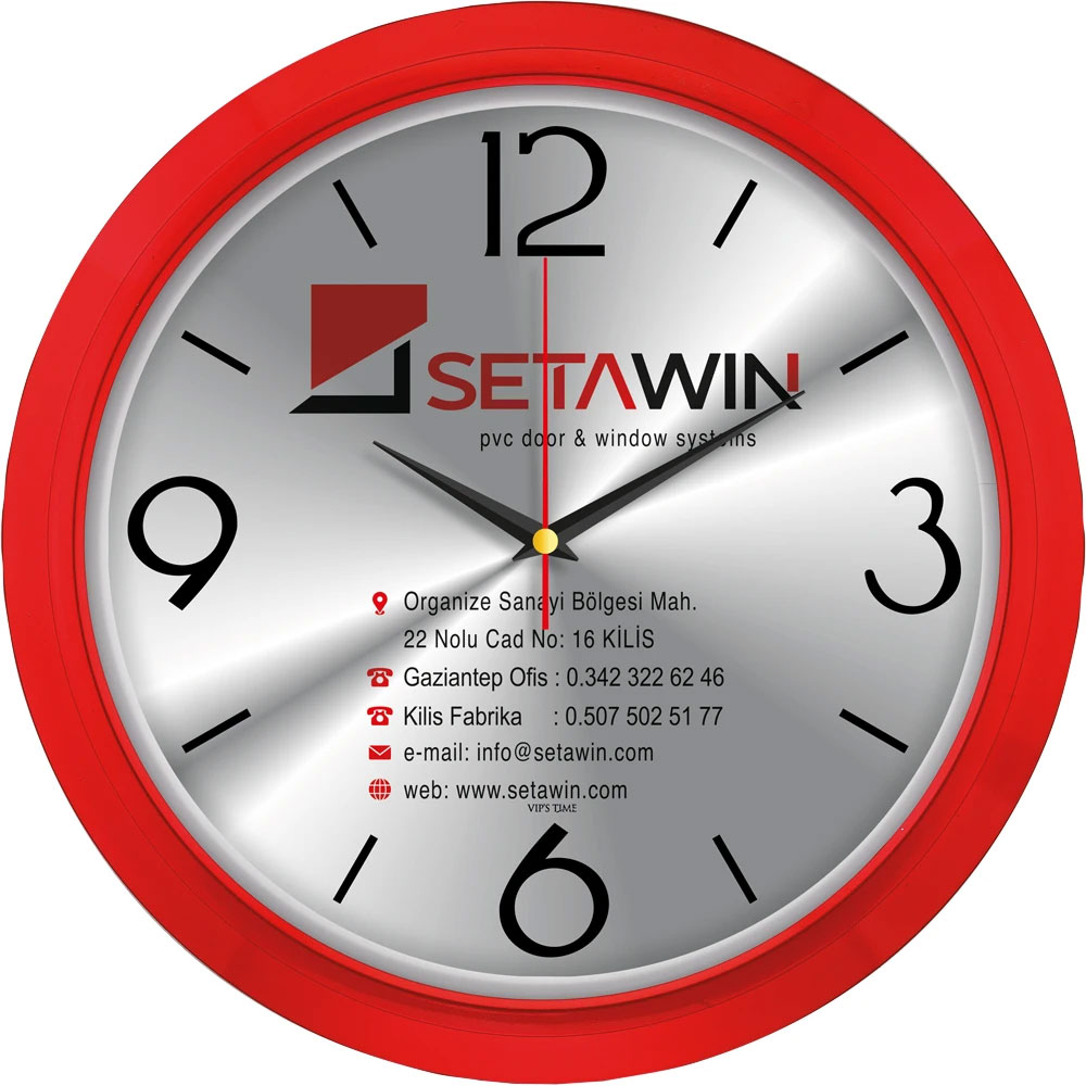 V30-606-K Plastik Duvar Saati