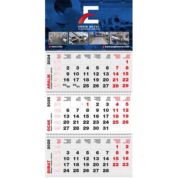 GMC-18 Jumbo Taslama Gemici Takvim