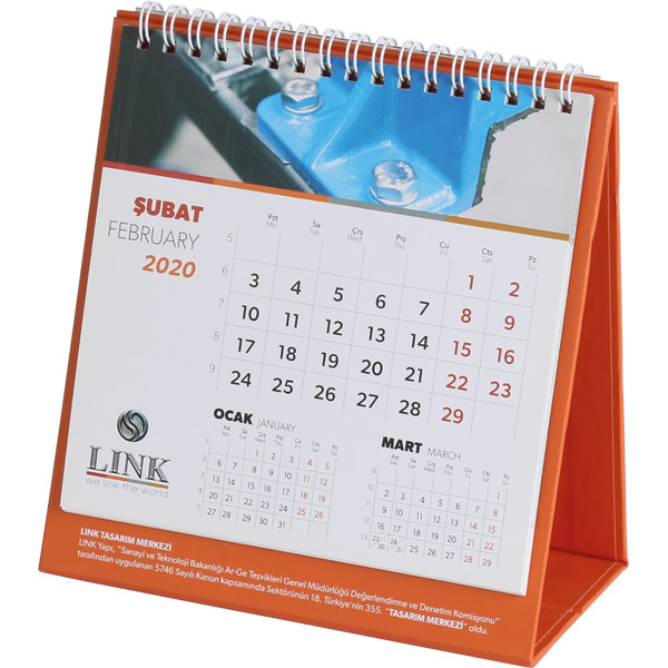 AMT-08 Taslama Taşıyıcılı Masa Takvimi